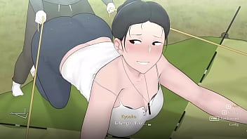 Extended footage of huge-chested mummy at summer camp with finest acquaintance