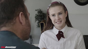 Athena Heart's Valentine's Day surprise: Teen's raunchy hand-job and jizm on her vag