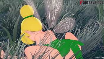 Tinker Bell engages in sexual act while another fairy observes, starring Peter Pan in a total video on PTRN Fantasyking3