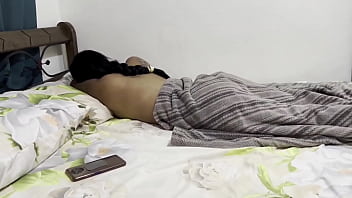 Step-sis falls for fake boyfriend, Pov experience with large mounds and dark-hued cum-shot