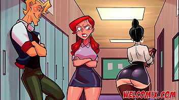 Red-hot rendezvous with a passionate and wild teacher in manga porno animation