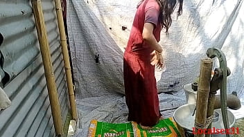 Indian wife indulges in outdoor bathroom fuck-a-thon with mature screwing fucking partner