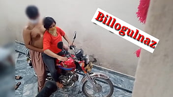 Desi babe gets doggy style on a bike by her acquaintance