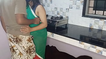Indian housewife gets ripped up on kitchen stand in the AM while family licks breakfast