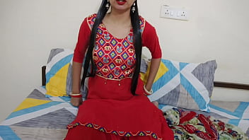 Bride's husband enjoyments her in Hindi audio with deep-throat and doggy style