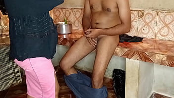 Indian village housewife caught in compromising pose with male help (Hindi audio)