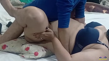 Indian aunty with huge fun bags gets gonzo torn up and torn up in missionary pose by her husband's huge stud trouser snake