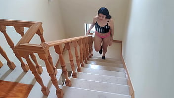 Stepmother's self-pleasure caught on camera leads to unusual enjoy catapult lubrication