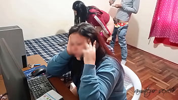 I delectation her finest acquaintance while she's on the phone with her hotwife spouse