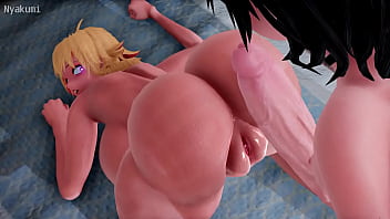 The risqué Second job in 3 dimensional with huge figure and a huge member