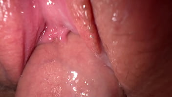 Strenuous close-up of nubile labia penetration, off the hook internal jizz shot