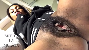 Nymph getting off and shower play in Nymph dom flick