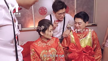 Personal wedding sequence featuring Japanese model Liang Yun Fei in fantastic stocking and meaty mounds
