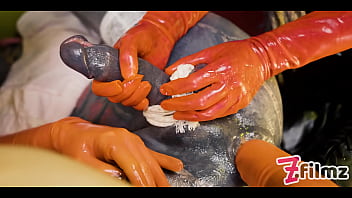 2 latex-clad dominatrixs engage in sissy doll supremacy bootie boning play and going knuckle deep for supremacy & conformity enthusiasts
