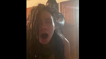 First-timer Latina with all-natural boobs gets dominated in the kitchen